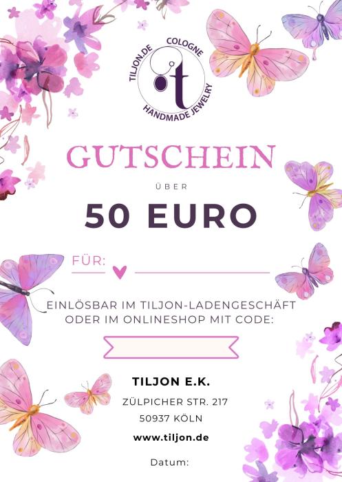 Digitaler Schmuckgutschein von Tiljon – das flexible Geschenk für Damen und Herren